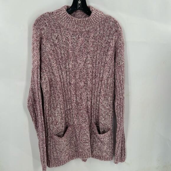 Abercrombie & Fitch Women's Lavender Mock Turtleneck Sweater Size Medium - Picture 1 of 13